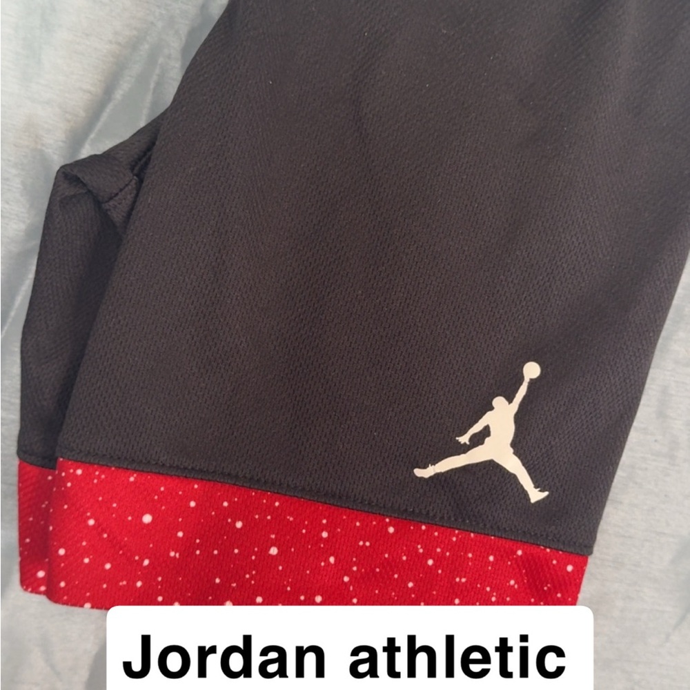 Jordan Black and Red Athletic Shorts